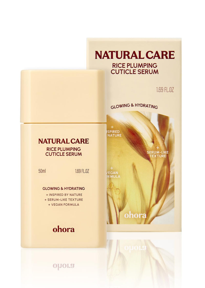 ohora Natural Care Rice Plumping Cuticle Serum – Hydrating Nail Serum with Rice & Soybean Extract, Collagen, Vitamin E & Peptides – Fast-Absorbing, Non-Greasy Nail & Cuticle Care - BeesActive Australia