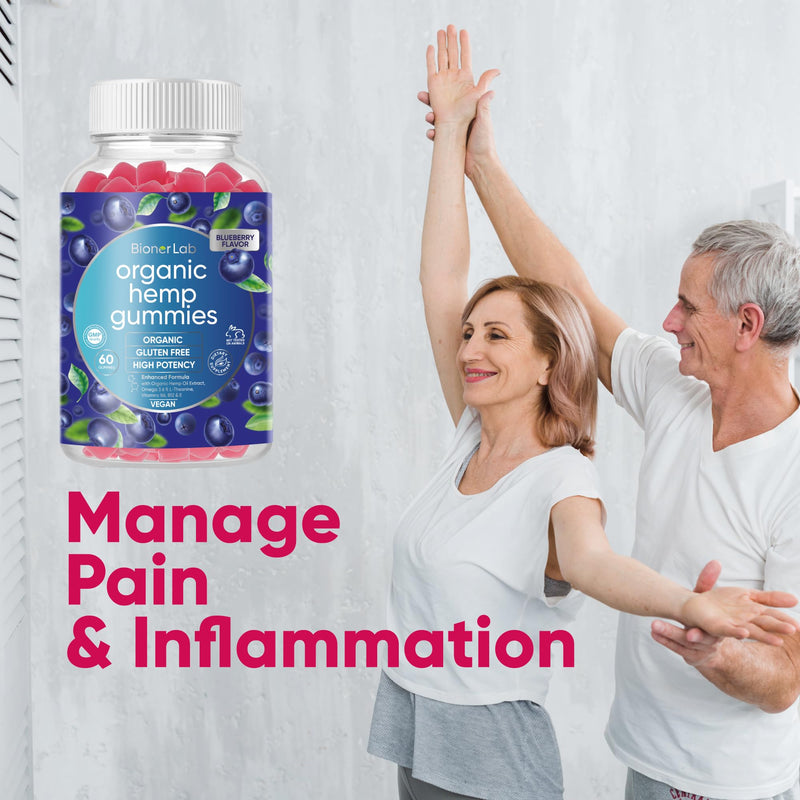 BionerLab Premium Organic Gummies - Gluten Free Supplement for Men & Women