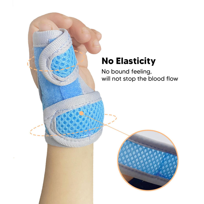 Semme Left Hand Thumb Splint for Kids, Thumb Wrist Stabilizer, Thumb Brace Corrector, with Finger Sleeve, Joint Correction Support Brace, (s) - BeesActive Australia