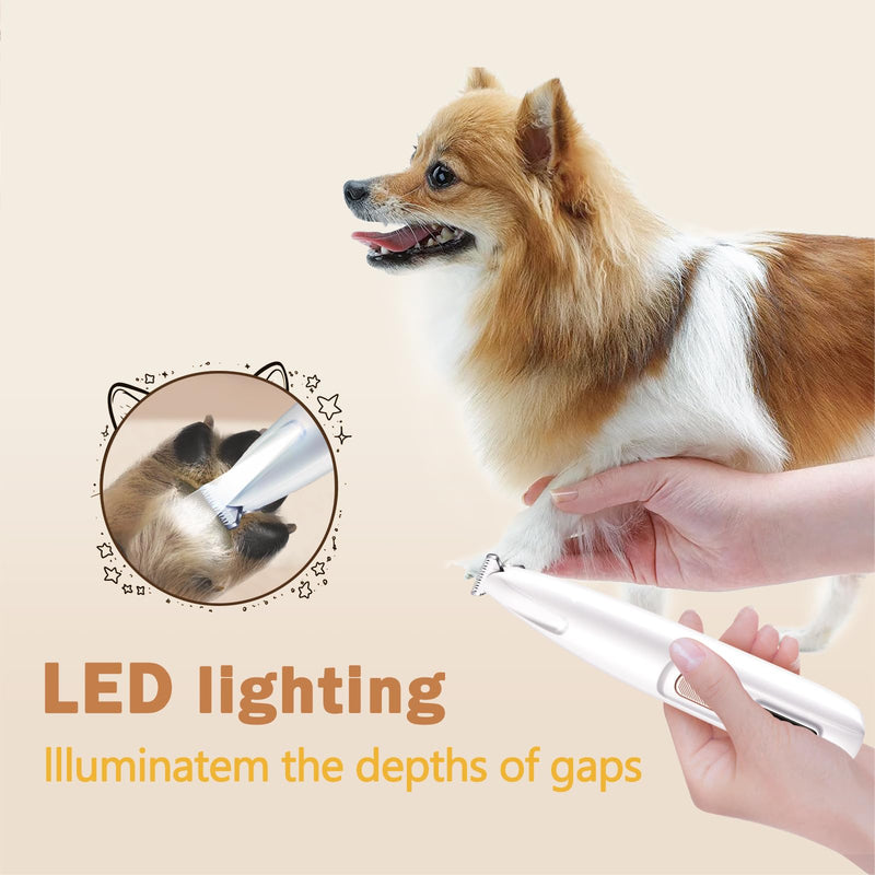 Dog Nail Grinder, Dog Paw Trimmer Quite, 2-Speed Pet Nail Grinder for Dogs, Efficient Paw Trimmer for Dogs, Professional Dog Cat Pet Nail Grinder and Paw Trimmer Grooming Kit for Eyes, Ears and Feet - BeesActive Australia