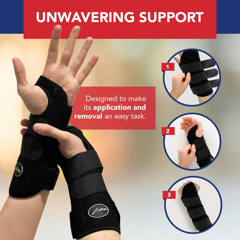 Doctor Developed Wrist Brace - Wrist wrap for Carpal Tunnel Arthritis,Tendonitis, Hand Support - Ideal for Fitness, Weightlifting - Handbook included (2 Pack, Carpal Tunnel) 2 Pack
