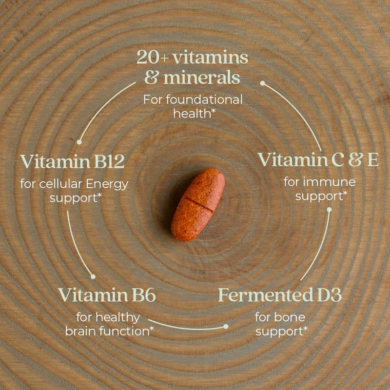 New Chapter Women's Multivitamin 50 Plus for Cellular Energy, Heart & Immune Support with 20+ Nutrients + Astaxanthin - Every Woman's One Daily 55+, Gentle on The Stomach, 72 Count 72 Count (Pack of 1)