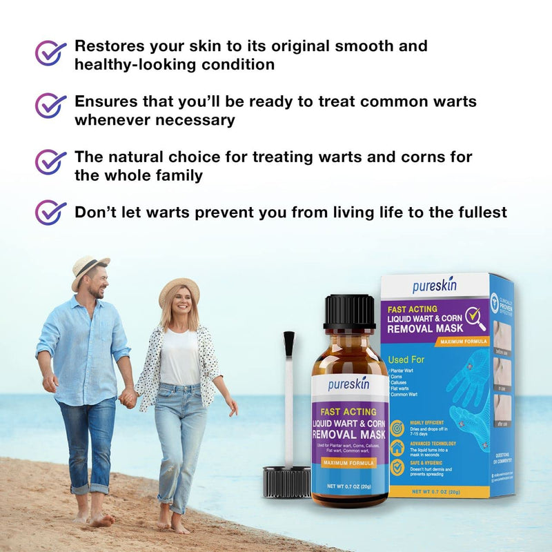 Wart Corn Removal for Feet: Salicylic Acid Plantar Wart Corn Remover Treatment for Toes Foot fingers hands - BeesActive Australia