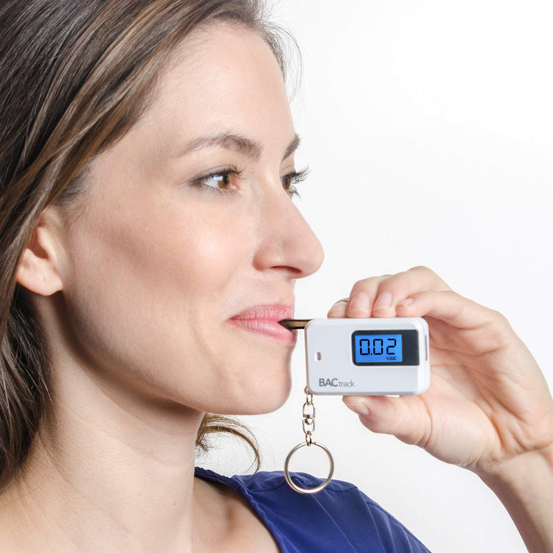 BACtrack Go Keychain Breathalyzer (White) | Ultra-Portable Pocket Keyring Alcohol Tester for Personal Use 1 White - BeesActive Australia