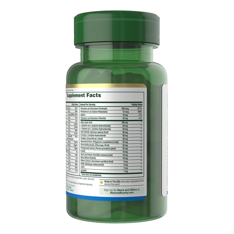 Nature's Bounty High Potency Men’s Complete Multivitamin, 100 Capsules 100 Count (Pack of 1)