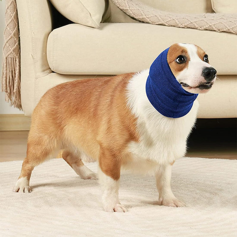 LZKHEH Low Noise: Soothing Ear Muffs for Dogs - Noise Protection, Grooming, Bathing - Ear Flaps, Hoodie - Size M in Blue. - BeesActive Australia