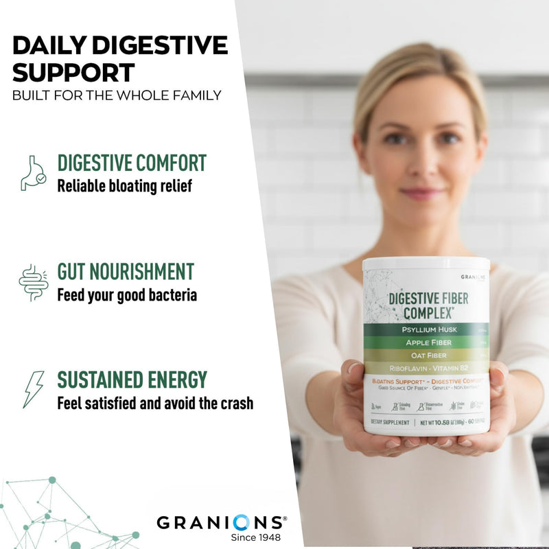 Psyllium Husk Powder 4in1 Digestive Fiber Supplement - Gut Health, Bloat Relief for Women and Men, Soluble and Insoluble Psyllium Husk Fiber Powder, Vitamin B2 - Vegan, Unflavored, Sugar-Free, 60 Day 10.6 Ounce (Pack of 1)