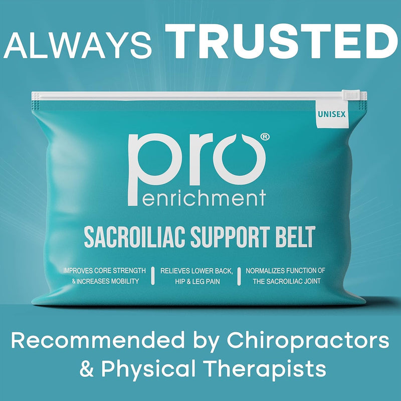 Sacroiliac Hip SI Belt for Women and Men That Alleviates Sciatic, Pelvic, Lower Back, Leg and Sacral Nerve Pain Caused by Si Joint Dysfunction| USA Patented - Hip Brace Support (Regular/Black) Black Regular (Hip Size 30" - 45”)