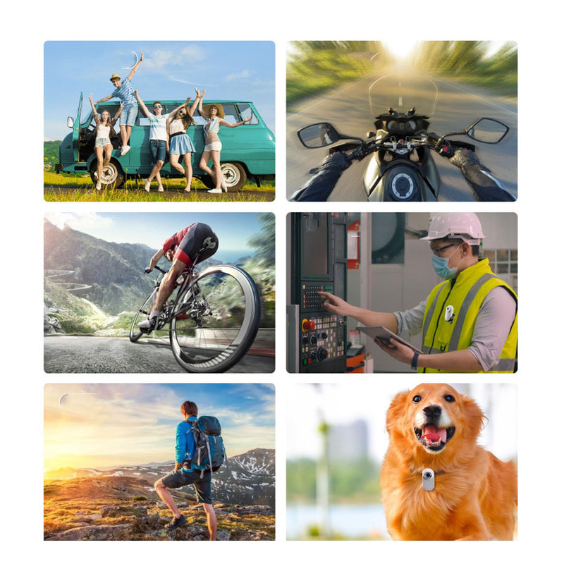 Zerodis Cat Collar Camera Mini Body Camera 120 Degree Wide Angle HD Image Video Recording Dog Tracking Magnetic Collar Camera for Indoor Outdoor Riding (#11) - BeesActive Australia