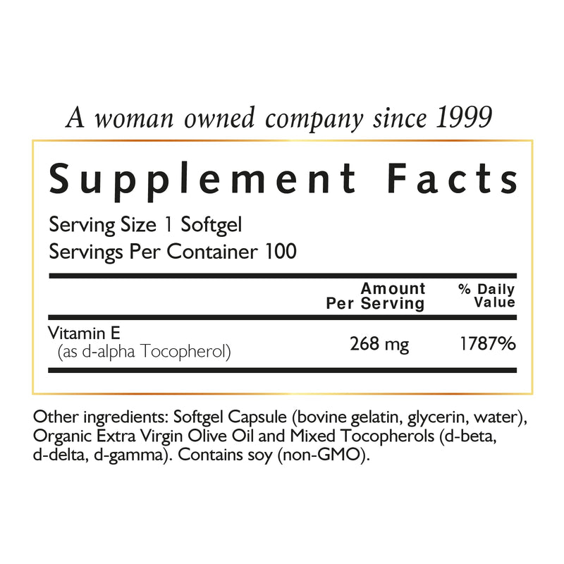 Coco March Natural Vitamin E 400 IU -Mixed Tocopherols, Beauty Ally, 3 Month Supply - Gluten Free, Paleo Friendly, Dairy Free, Keto Friendly, GMO Free, 100 Softgels - BeesActive Australia