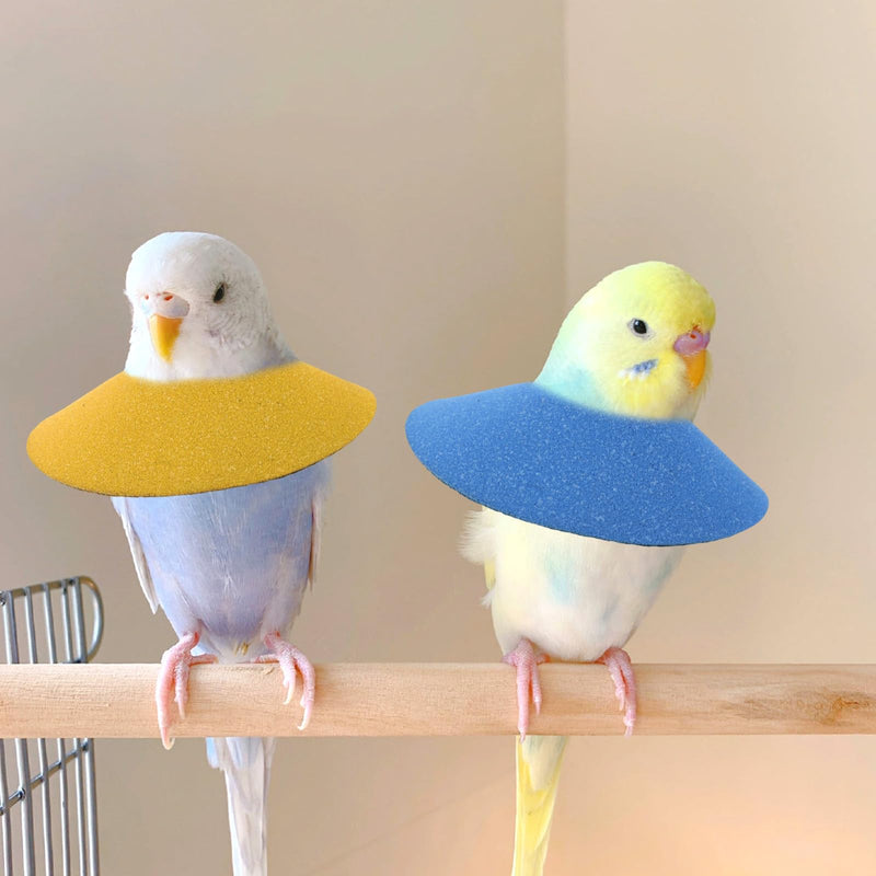 4pcs Bird Cone Collars, Anti-Grab Anti-Bite Bird Elizabethan Collars Parrot Cones for Lovebird Agapornis Budgerigar Cockatiel Cockatoo, Neck Safe Wound Safety