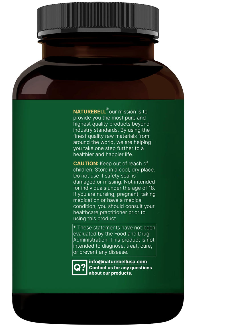 NatureBell Glutathione Supplement 2,000mg Per Serving, 240 Veggie Capsules | 98%+ Purity Verified, Bioavailable Reduced Glutathione Pills, Active Form, Master Antioxidant – Vegan Friendly & Non-GMO