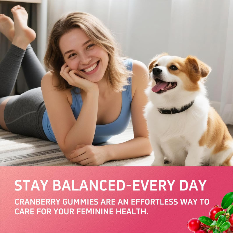 Feminine Probiotic Gummies with Cranberry, 60 Count
