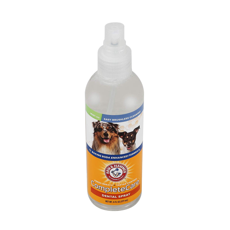 Arm & Hammer Complete Care Dog Dental Spray, 6 Fl Oz | Mint Flavor Dog Dental Spray for Easy Brushless Cleaning | Baking Soda Enhanced Formula for Fresh Breath and Tartar Control 6 Fl Ounce (Pack of 1) - BeesActive Australia
