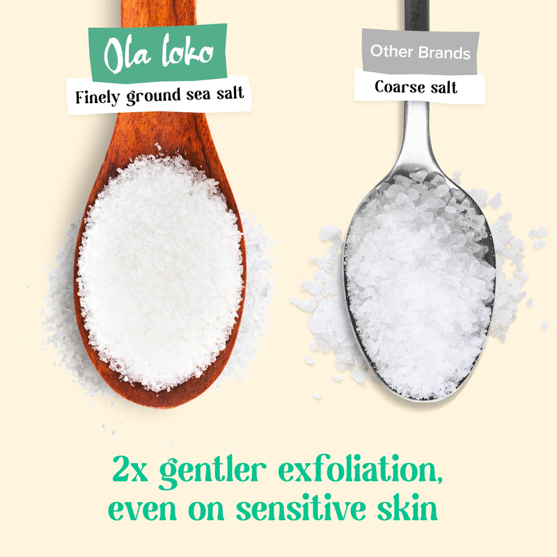 Coconut and Dead Sea Salt Body Scrub - Body Scrub Exfoliator, Scrubs & Body Treatments with Hyaluronic Acid & Vitamin E, Exfoliating Body Scrub to Moisturize & Remove Dead Skin, Exfoliating Scrub - BeesActive Australia