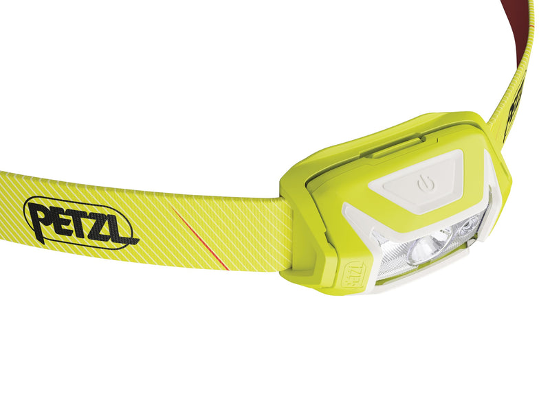PETZL Tikka Headlamp - Compact 350 Lumen Light with Red Lighting, for Hiking, Climbing, Running, and Camping - Yellow