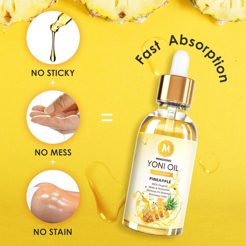 3 Pack Yoni Oil Feminine Oil for Women pH Balance - Feminine Deodorant with Pineapple Peach Strawberry Essential Oil, 1 fl oz/pc strawberry peach pineapple - BeesActive Australia