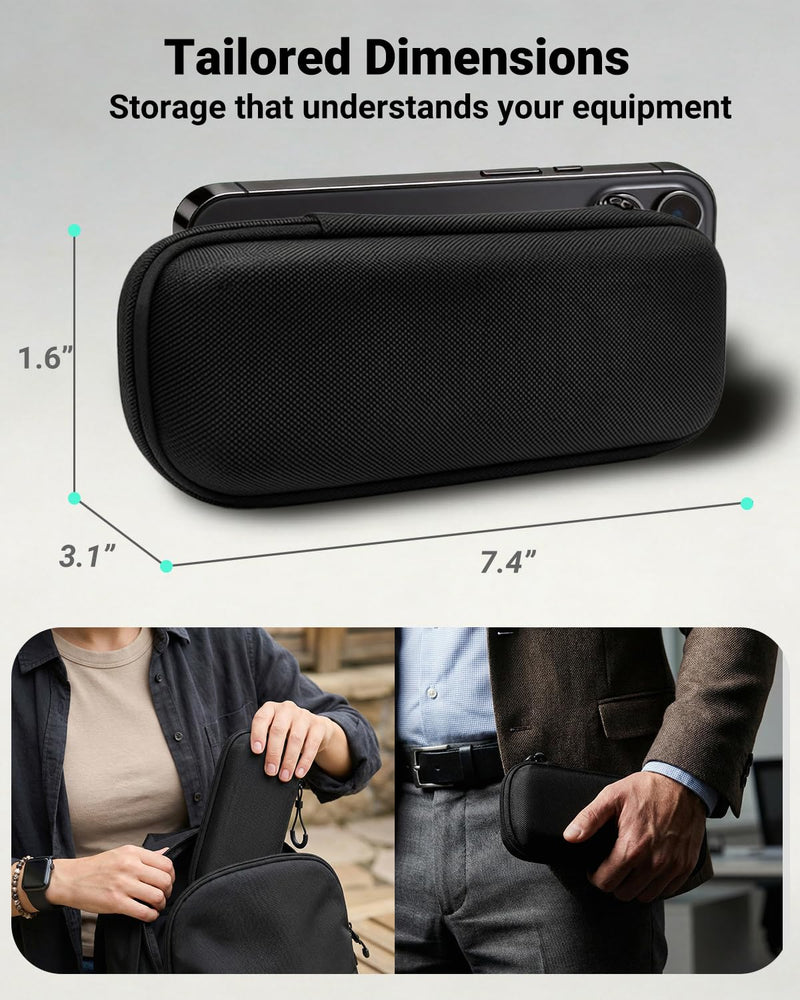 Ear Wax Removal kit Storage Case, Compatible with LEIPUT, BEBIRD, Yorsfun, DEETOK, Jegoat, etc Ear Cleaner with Camera. Portable Waterproof Organizer Case for Ear Wax Removal Tools (Only case) Black - BeesActive Australia