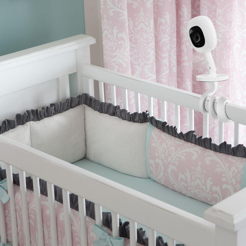 iTODOS Baby Monitor Mount Compatible with Nanit Pro Smart Baby Monitor & Flex Stand, Versatile Twist Mount without Tools or Wall Damage,Travel Baby Monitor Accessory -White white - BeesActive Australia