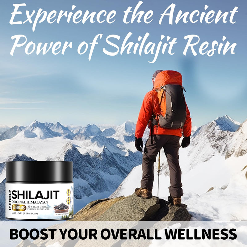 Shilajit Resin Pure Himalayan Organic 600mg Maximum Potency Gold Grade Shilajit Authentic Organic Shilajit Supplement with 85+ Trace Minerals & Fulvic Acid for Energy & Immunity, 30g (1 Pack) 1 Fl Oz (Pack of 1) - BeesActive Australia