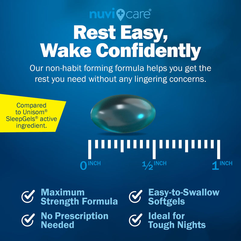 Maximum Strength SleepAid Soft Gels - Nighttime Sleep Aid with Diphenhydramine HCl 50mg - Non Habit Forming Sleeping Pills for Adults - Extra Strong OTC Sleep Aids for Adults (100 Count) 100 Softgels (pack of 1) - BeesActive Australia