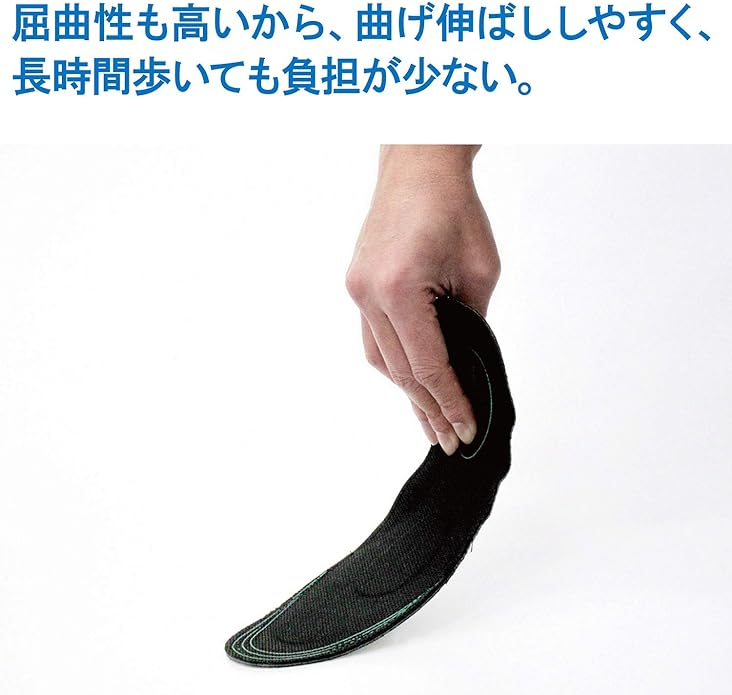 Midori Anzen [JIS T8101 Step Prevention Performance P Compliant] Step Prevention Cup Insole, Black - BeesActive Australia