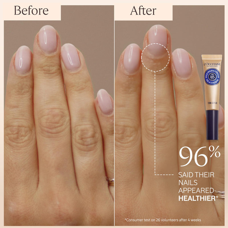 L'OCCITANE Shea Nail & Cuticle Oil, Nourishing Brush-On Moisture for Stronger & Healthier Nails, Hydrating Care for Manicures with Almond Oil, Vegan 1 Fl Oz (Pack of 1) NEW