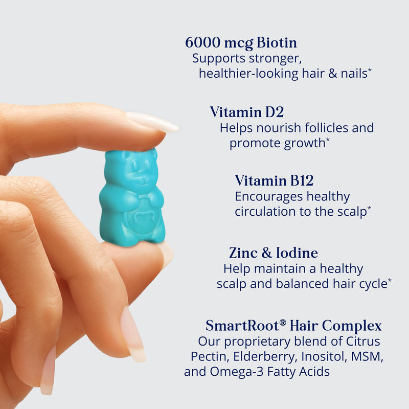 SugarbearPRO Batana Hair Oil & Glass-Dropper Applicator, 1oz + Vegan Hair Vitamin Gummies 1 Month Supply, Extra Strength Biotin 6000mcg 1 Month Supply + 1 Batana Oil