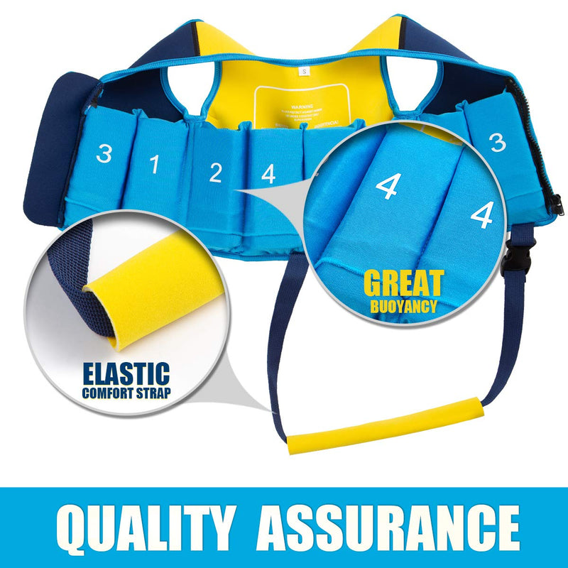 Baby Girl Swim Vest Toddler Swim Vest for Age 18 Months - 2 Years Baby Toddler Fit 20-28 lbs Blue Small(18 Months-2 years/20-28 lbs ) - BeesActive Australia