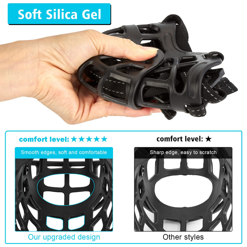 Ownpets Dog Muzzle, Muzzle for Large Dogs, German Shepherd Muzzle, Medium Dog Muzzle, Silicone Dog Muzzle, Black, XL - BeesActive Australia