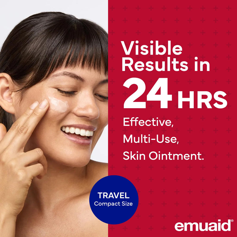 emuaid EMUAIDMAX Ointment for Itchy Skin, Maximum Strength Treatment for Athlete's Foot, Psoriasis, Jock Itch, Rash, Eczema, Cold Sores, Blisters, and Yeast Infection, 0.5oz 0.5 Ounce - BeesActive Australia