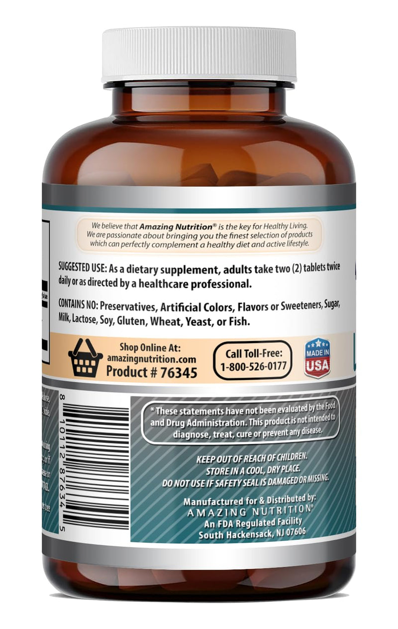 Amazing Formulas L Citrulline 2000 Mg Per Serving Tablets | Amino Acid Supplement for Men & Women | Non-GMO | Gluten Free | Made in USA (240 Count) 240 Count