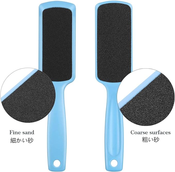 UNG Exfoliating Heel Exfoliating Heel Care, Exfoliating Double-sided, Heel File, Professional Stainless Steel Foot File, For Pedicure, Double-Sided File For Pedicure, Fish Sharpener, Foot, Heel Sharpener (Blue) - BeesActive Australia