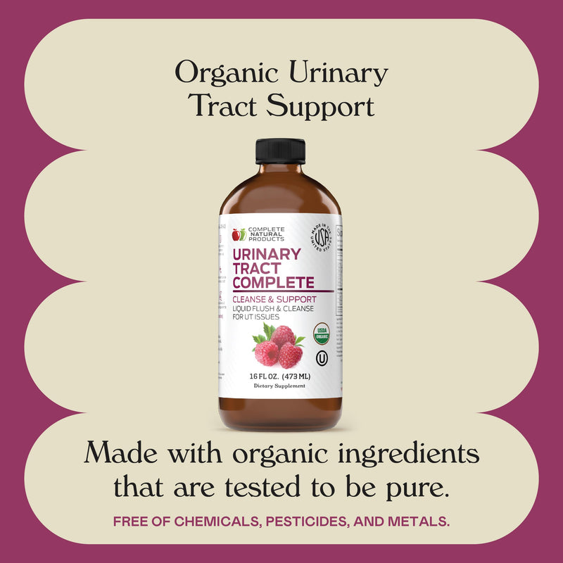 Complete Natural Urinary Tract Complete 8oz - Liquid Supplement for Urinary Tract Health with Organic Cranberry, D-Mannose, Beet Root, Fennel Seed, and Turmeric 8 Fl Oz (Pack of 1)
