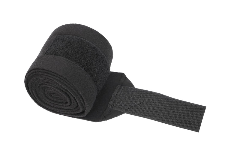 Horse Polo Leg Wraps Soft Fleece Leg Bandage for Horse, Essential Horse Polo Leg, Equestrian Leg Bandage, Wrap Stable, Polo Wraps, Leg Bandage for Horse Set of 4 (Black) Black - BeesActive Australia