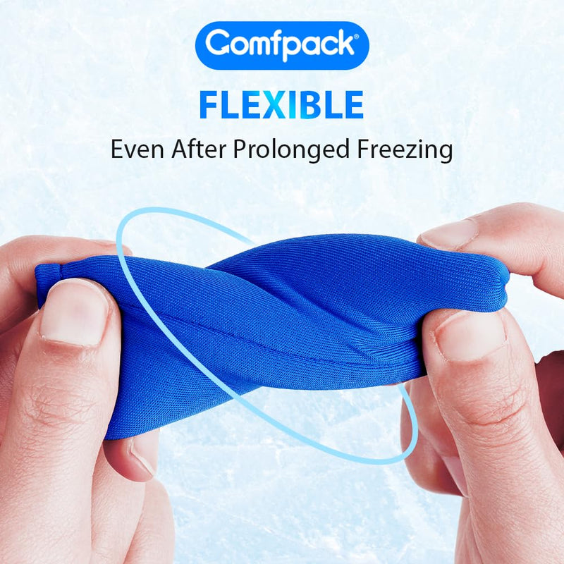 4PCS Finger Sleeves Gel Ice Pack, Finger and Toe Thumb Cold Gel Ice Packs, Reusable Hot Cold Compression Finger Brace Ice Packs for Injuries, Arthritis, Trigger Finger, Gout, Sprain Blue - BeesActive Australia