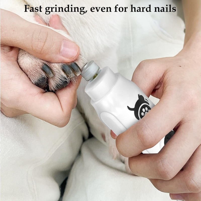 Cat nail grinders & clipper, dog grinder clippers trimmers, for dogs electric best indoor cats painless claw care nails with guard light, quiet grooming led pet cutter, small rechargeable (Black) - BeesActive Australia