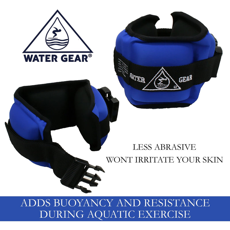 Water Gear Micro Buoyancy Cuff - Aqua Aerobics Fitness Gear Bands for Ankle and Wrist - Swimming Pool Workout - Exercise Equipment Adjustable Ankle and Wrist Bands for Men and Women - BeesActive Australia