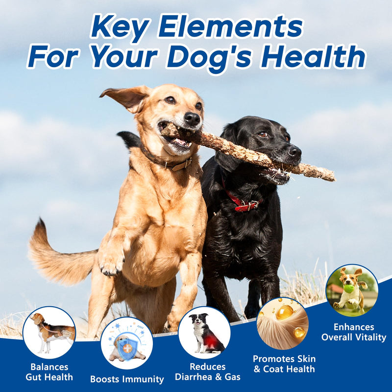 Probiotics for Dogs Dog Probiotic Chews for Yeast Gut Digestive & Immune Health, Itch Relief Ears Skin & Coat with 11Billion CFU Probiotics, 6 Enzymes& 4 Prebiotics, Pumpkin, Omegas & Vitamins,110ct 110 Count