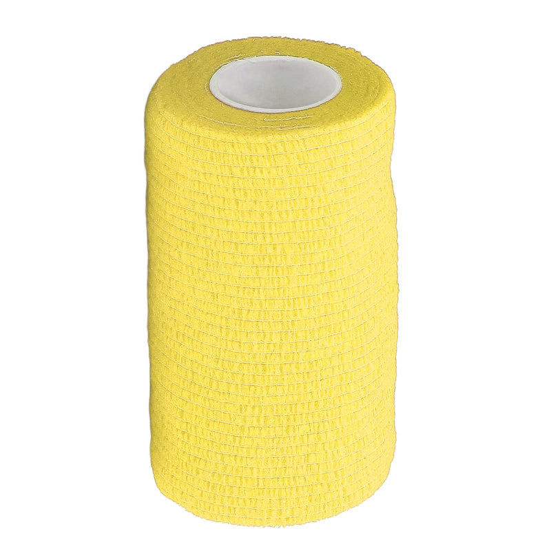 12Pcs Bandage Wrap Natural Latex Elastic Self Adhesive Wrap for Cows Dogs Horses 10cm(Yellow) - BeesActive Australia