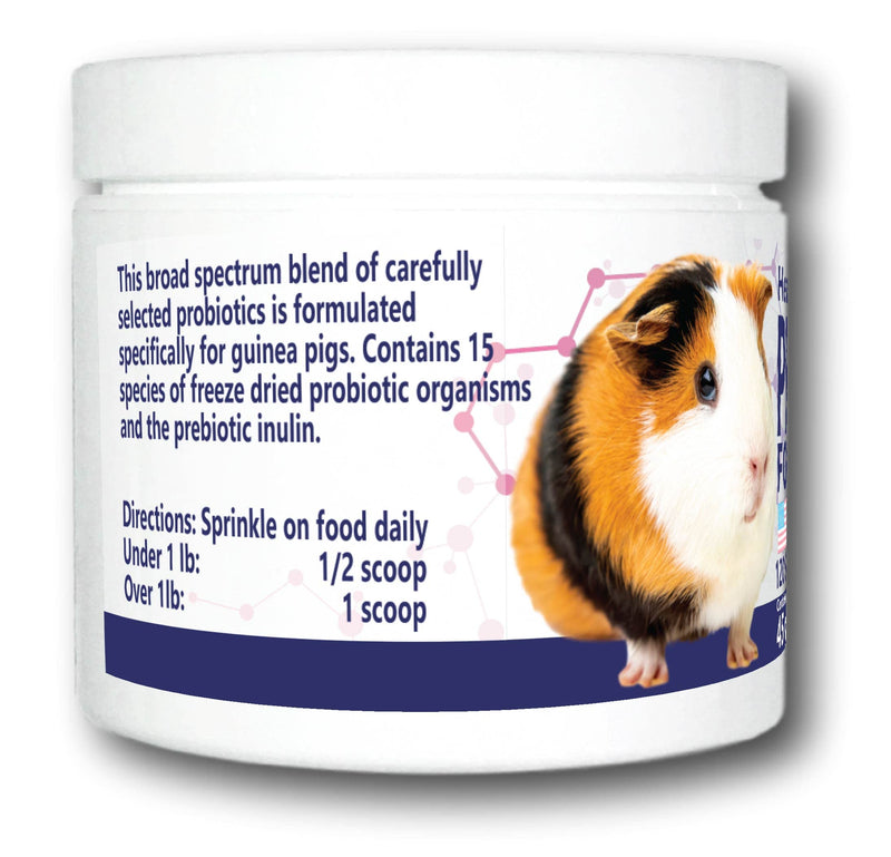 HealthyGut Probiotics for Guinea Pigs Dietary Supplement, All-Natural Digestive System Formula (120 Servings) 120 Servings - BeesActive Australia