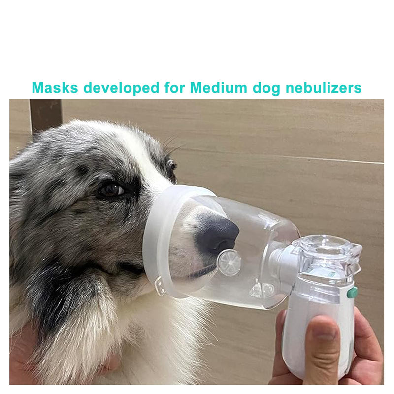 Pet Nebulizer for Dogs, Dog Nebulizer and Inhaler Mask for Dog,Low Noise, Suitable for Medium-Sized Dogs, Green M