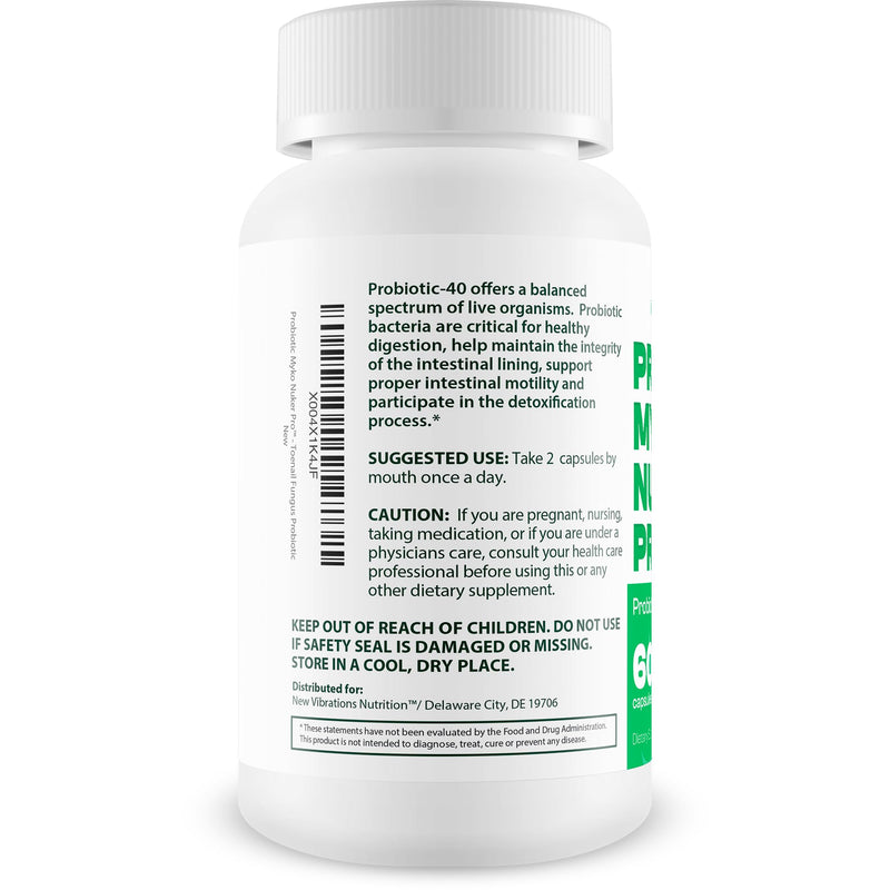 Probiotic Myko Nuker Pro - Our Best Fungus Fighting Probiotics - Natural Nail Fungal Treatment for Toenail Fungus Support - Clear Nails from The Inside Out with Probiotics Fungal Pills - Fungi Nail - BeesActive Australia