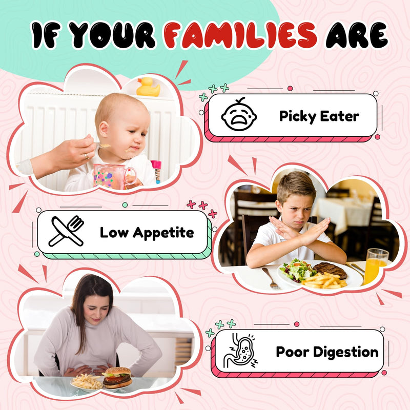 Appetite Booster Drops for Kids Adults: Picky Eater Vitamins Support Gut Health Height Growth & Nutritional Balance with Bromelain Hawthorn Zinc, Sugar Free Vegan 60ML 2 Fl Oz (Pack of 1)