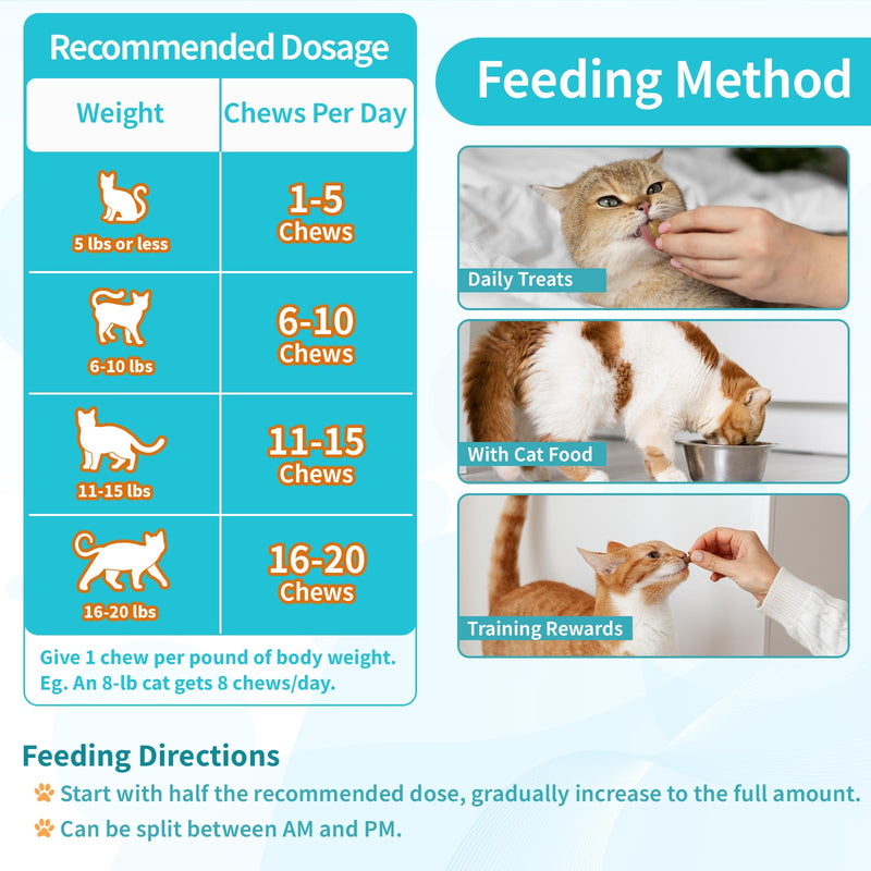 Cat Calming Treats, 500 Crunchy & Creamy Calming Cat Treats with Melatonin, Chamomile for Cats Stress and Anxiety Relief - Travel, Boarding, Vet Visits, Separation Anxiety, Chicken and Krill Flavored
