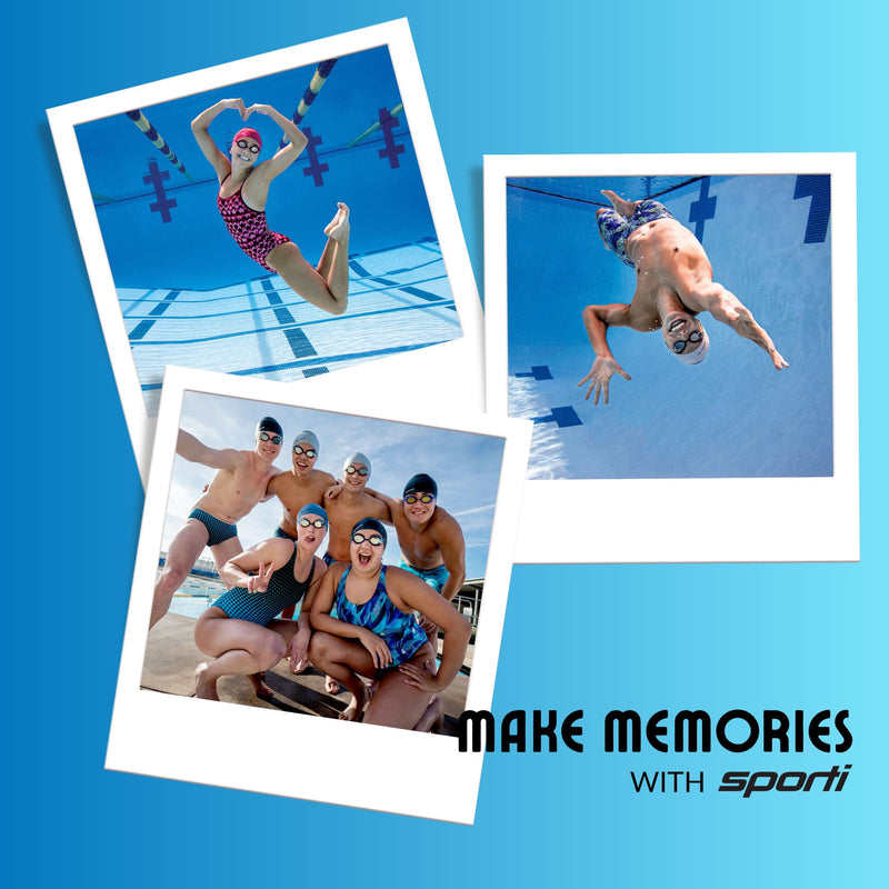 𝗦𝗽𝗼𝗿𝘁𝗶 Power Swim Paddles for Lap Swimming - Adjustable Straps - Lap Swimming Gears - Hand Paddles for Adults & Kids Small