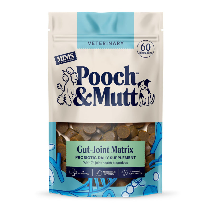 Pooch & Mutt - Gut Joint Matrix Supplement For Small Dogs, Helps Maintain Mobility Support The Gut-Joint Axis, 90g (Pack of 1) Mini
