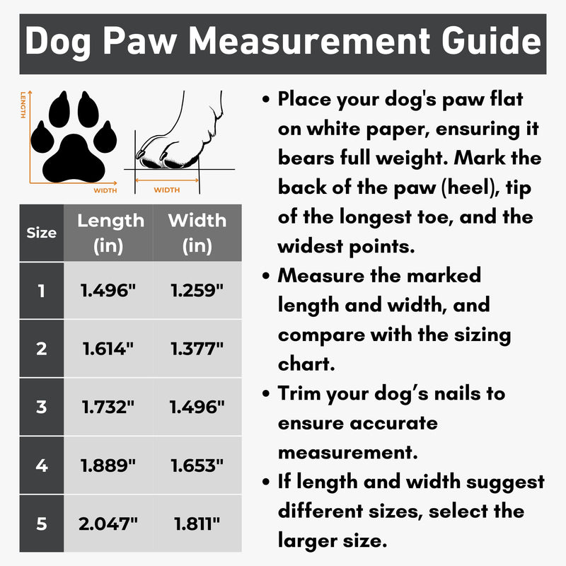 Dog Shoes for Extra Small&Small Dog, Paw Protectors for Hiking, Hot Pavement, Outdoor Walk&Run,Waterproof for Rain&Winter Snow, Anti Slippery with Rubber Sole (#1:1.496"x1.259"(L*W)) #1: 1.496"x1.259"(L*W) - BeesActive Australia