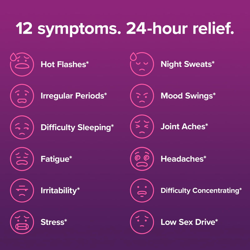 Amberen Perimenopause, Peri-Menopause Multi-Symptom Relief, Vitamin B, Vitamin E & Antioxidants Supplement, Clinically Shown to Help Support Hormone Balance, Hot Flashes & Night Sweats, 60 Count 1 Pack - BeesActive Australia
