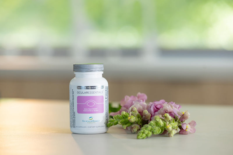 ScienceBased Health OcularEssentials – Daily Multivitamin with Eye Health Support – 30+ Nutrients Including Lutein, Zeaxanthin, Resveratrol & Plant-Based Antioxidants – 60 Capsules